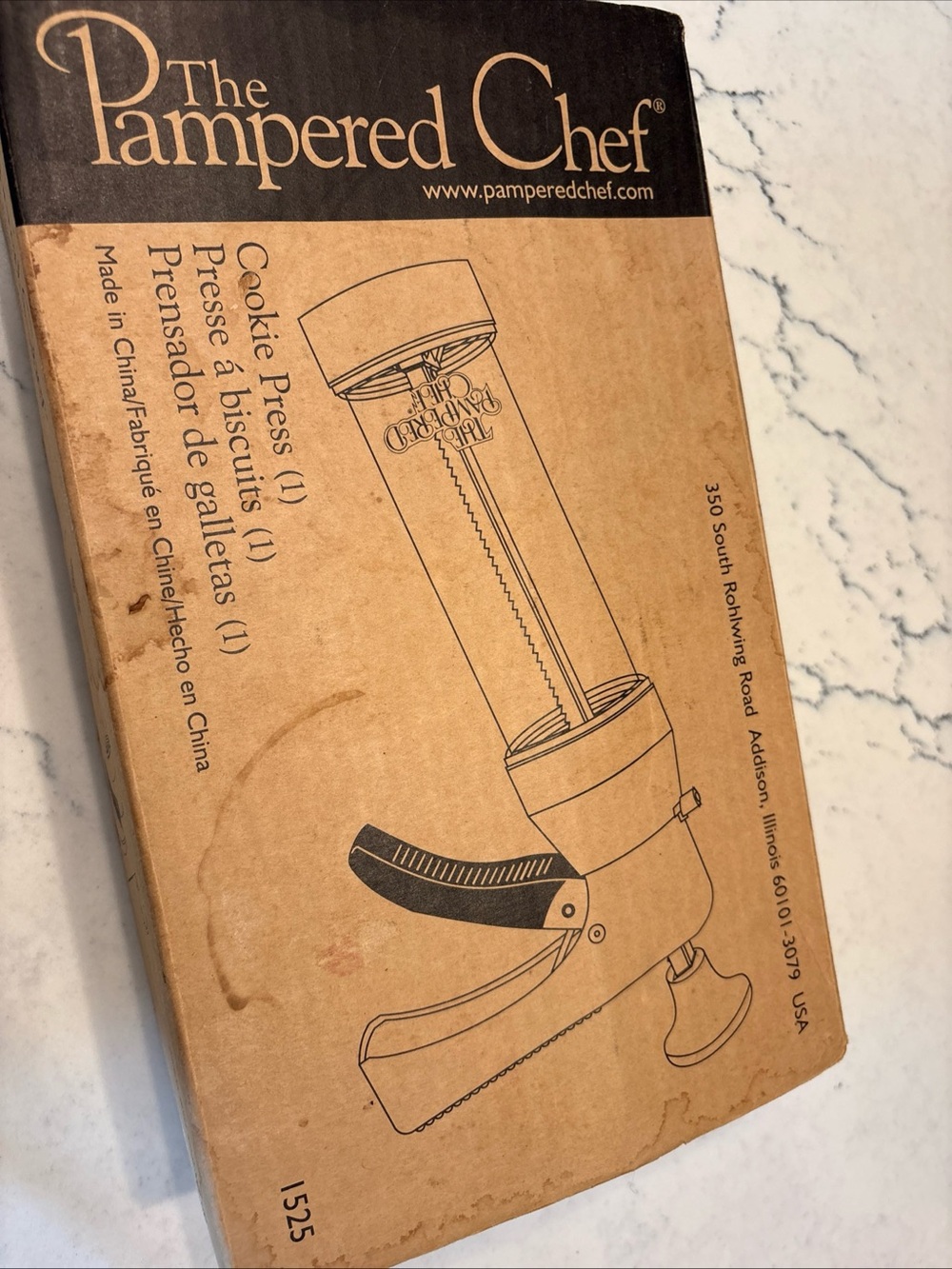 Pampered Chef Cookie Press 1525 Retired 16 Disks Designs Spritz Cookies